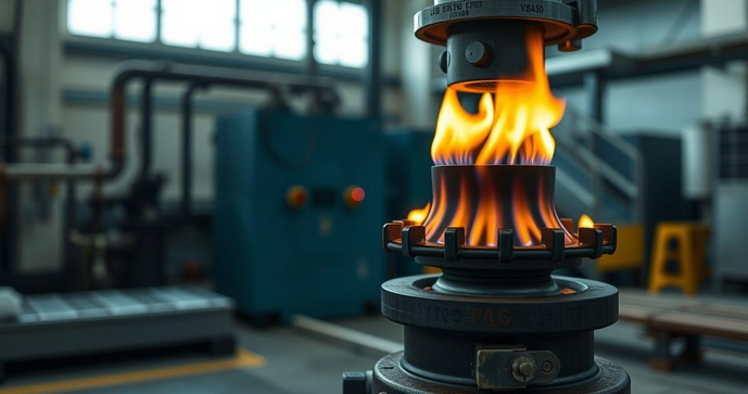 Queimador industrial a gás GLP para eficiência e segurança Queimador industrial a gás GLP para eficiência e segurança